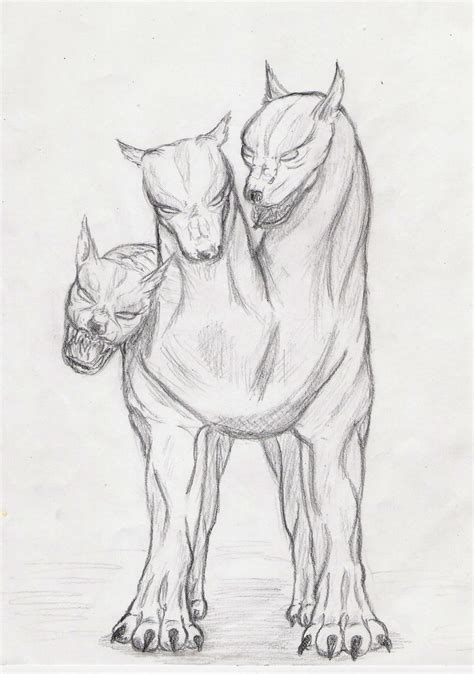 Cerberus Sketch by silverwerwolf on DeviantArt