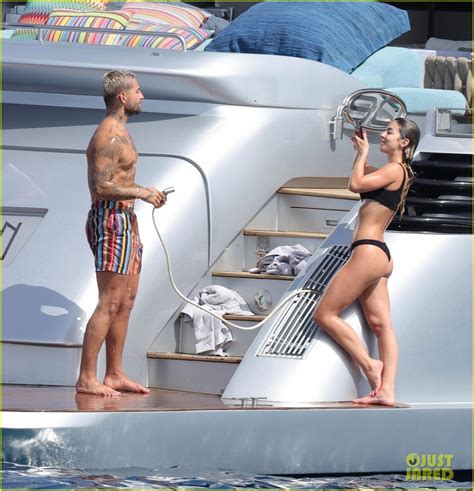 Maluma & Girlfriend Susana Gómez Hose After Going for Swim on Yacht ...