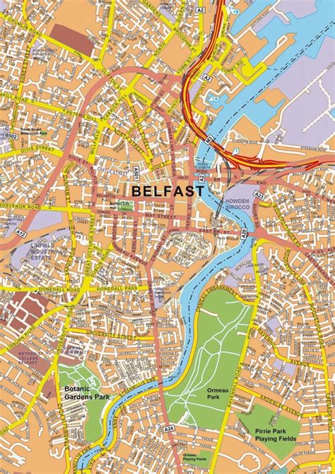 Belfast City Centre Map Printable - Printable Maps