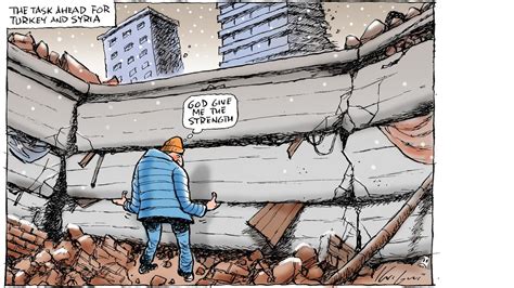 Mark Knight cartoon captures scale of Turkey, Syria earthquake disaster ...