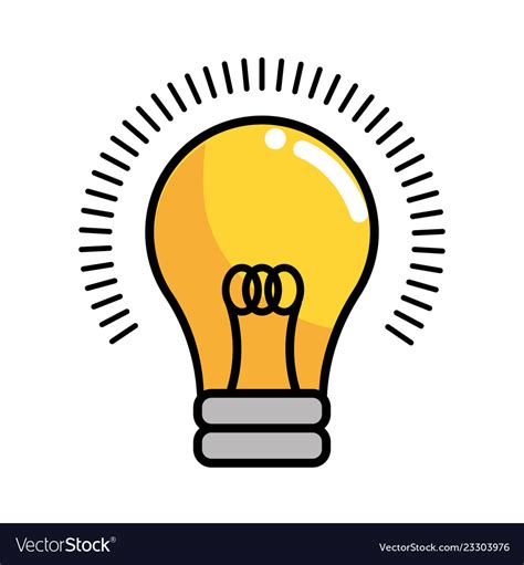 Light bulb cartoon Royalty Free Vector Image - VectorStock