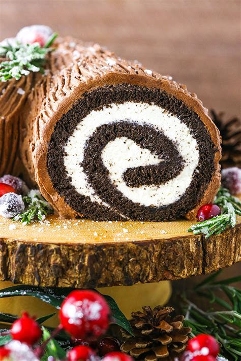 Easy Chocolate Yule Log Cake | Bûche de Noël Recipe