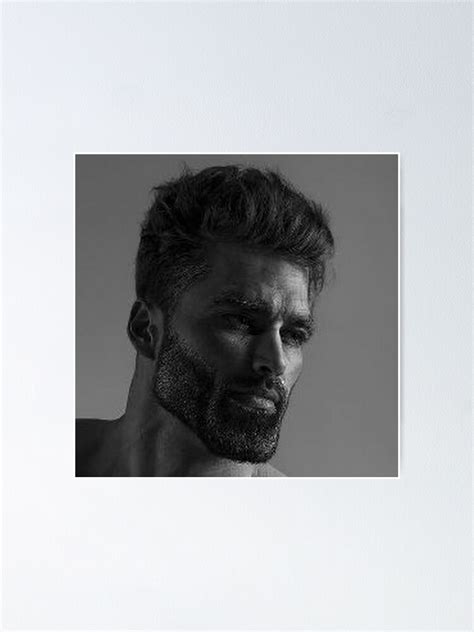 "Products with Giga Chad face" Poster for Sale by MemeArea | Redbubble