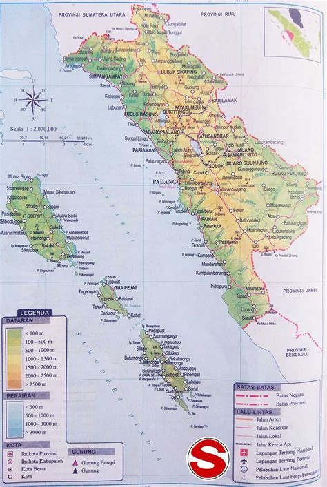 Peta Sumatera Barat Lengkap dengan Nama Kota - Lamudi