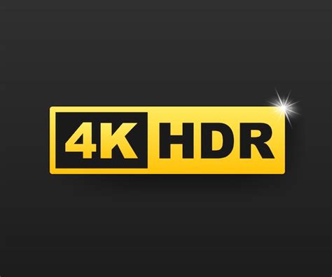 4k ultra hd-symbol, hochauflösende 4k-auflösungsmarke | Premium-Vektor