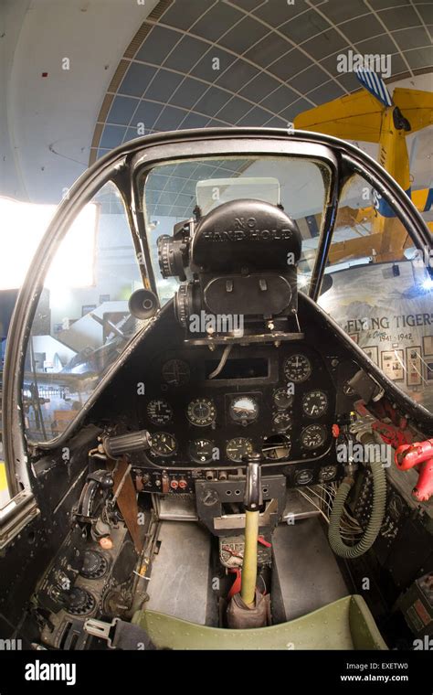 North American P-51D Mustang cockpit Stock Photo - Alamy