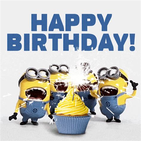 Happy Birthday Minions Gif