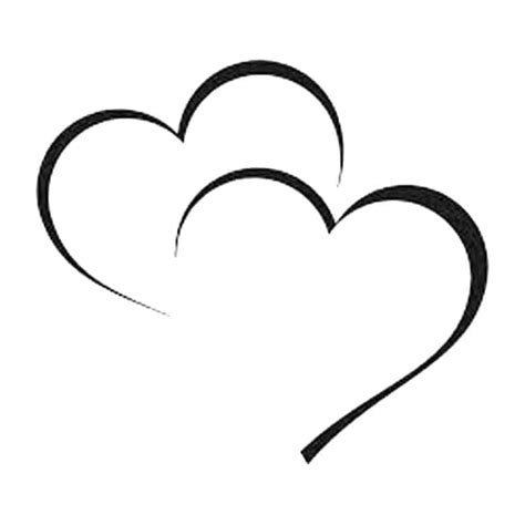 Free Clipart Double Hearts