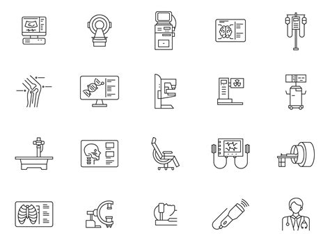 Radiology Line Icons