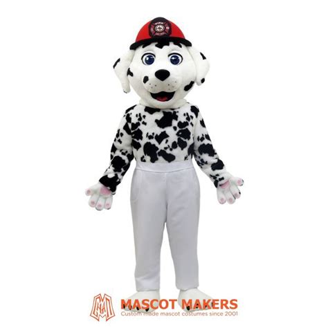 Firefighter Dalmatian Dog Mascot Costume | Mascot Makers