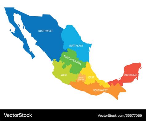 Mexican Regions Map