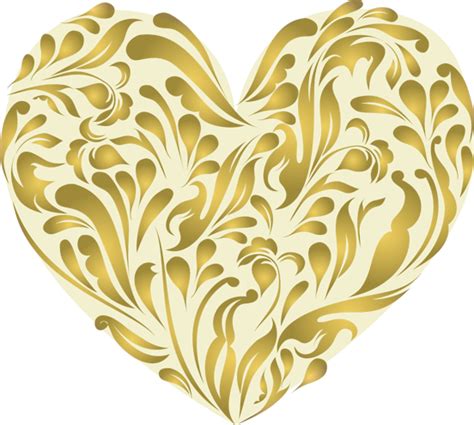 Free Gold Heart Transparent Background, Download Free Gold Heart ...