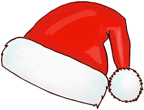 How to Draw Santa Hats with Easy Steps – How to Draw Step by Step ...