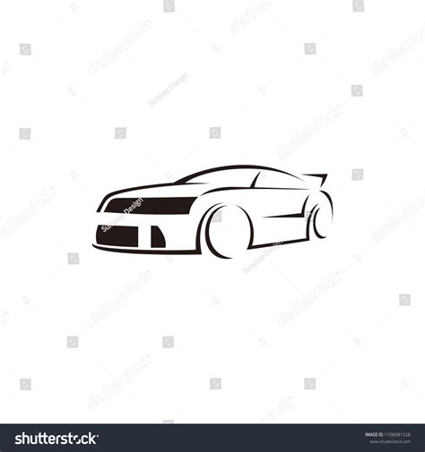 Car Vector Silhouette Stock Vector (Royalty Free) 1106081528 | Shutterstock