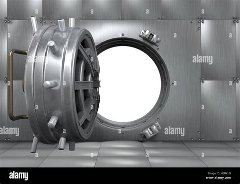 Open Bank Vault Door Stock Photo - Alamy