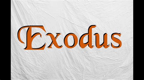 Exodus: Chapter 6 (KJV) - YouTube