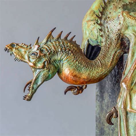 Bronze Dragon Sculpture (Firedrake) by Nick Bibby