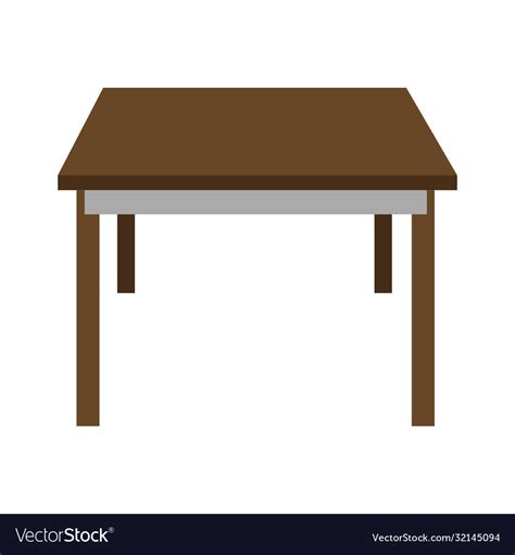 Minimalist table clip art good for cutting file Vector Image