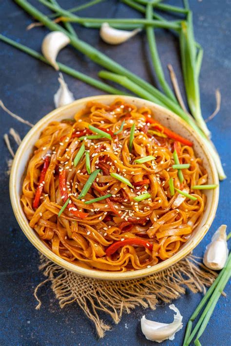 Sweet And Spicy Korean Gochujang Noodles Recipe + Video