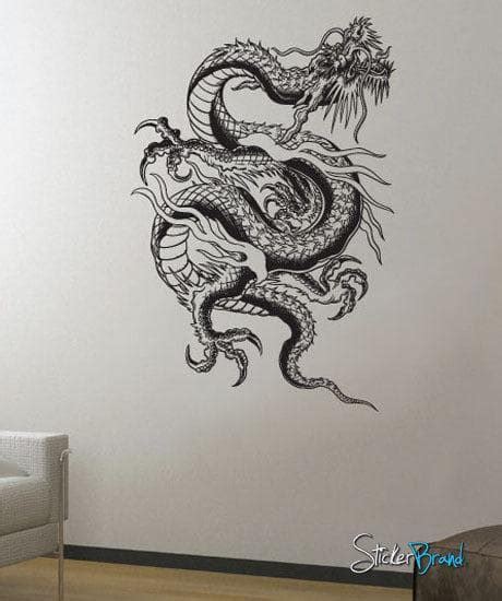 Vinyl Wall Decal Sticker Large Dragon #656