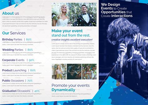 Event Management Tri Fold Brochure Design Template in Word, PSD, Publisher