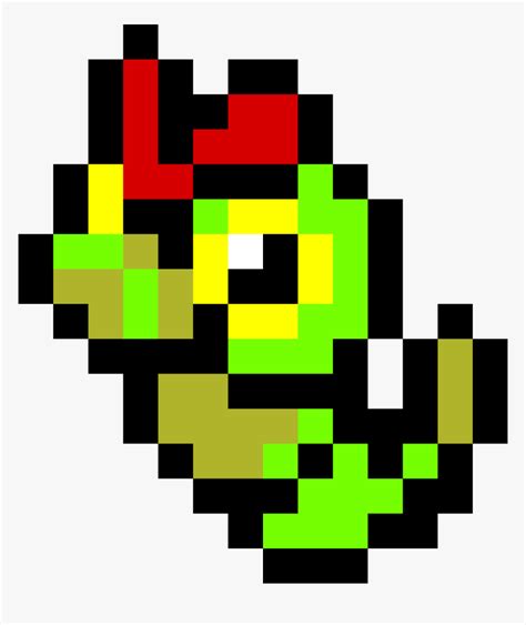 Shiny Caterpie Pixel Art, HD Png Download , Transparent Png Image - PNGitem