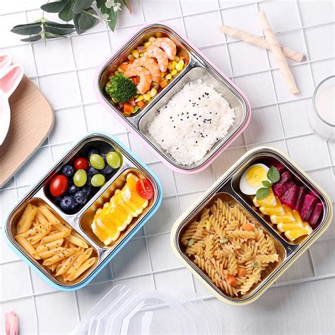 Kids Lunch Box 304 Stainless Steel Bento Box Japanese Food Container ...