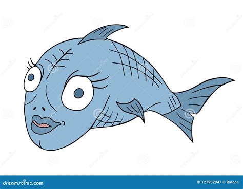 Funny Fish Drawing