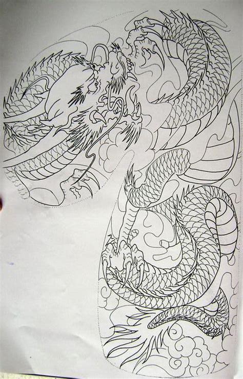 22+ Japanese Dragon Stencil : Free Coloring Pages