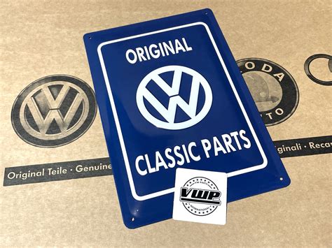 Volkswagen Classic Parts Wall Sign Restoration Enthusiasts Owners OEM ...