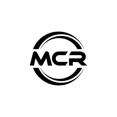 MCR letter logo design in illustration. Vector logo, calligraphy ...