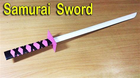 How to make a Paper Ninja Samurai Sword For Kids Play - Life Hack DIY ...