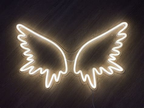 Wings LED Neon Sign - Neon Mfg.