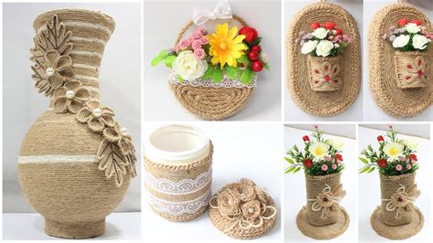 5 Flower Vase Decoration Ideas With Jute | Best Flower Site