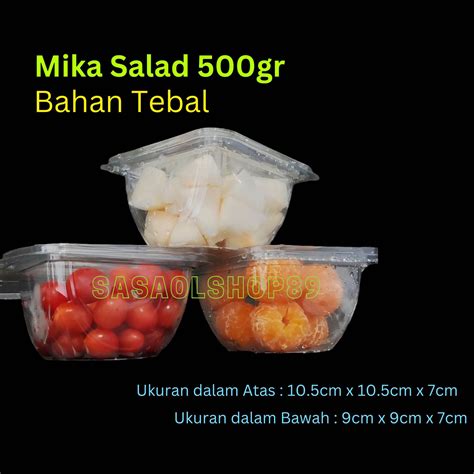 Mika Salad Tebal 500ml isi 10 Buah Mika buah Potong | Lazada Indonesia