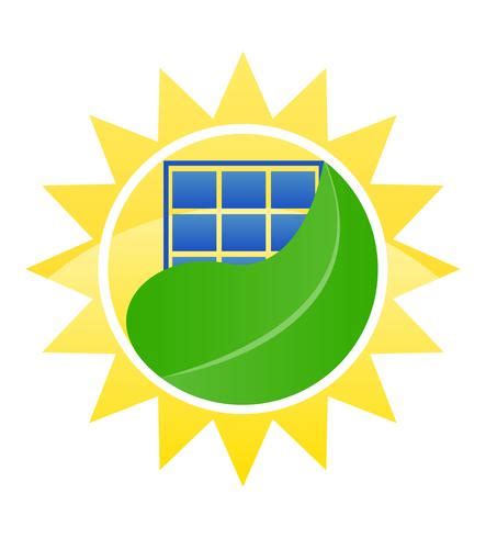 logo ecological solar energy vector illustration 512742 Vector Art at ...