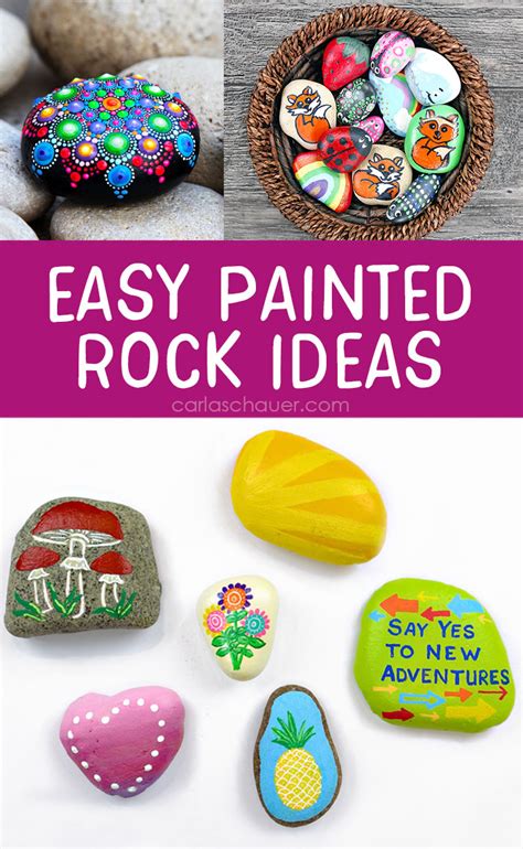 Painting Rocks: Ideas and Designs | Carla Schauer Designs