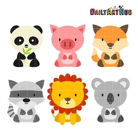 Baby Animals Clip Art Set – Daily Art Hub – Free Clip Art Everyday