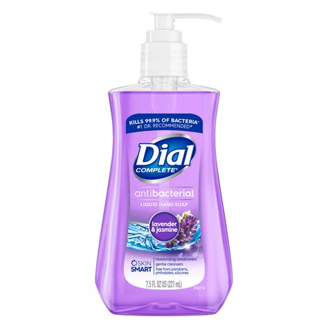 Dial Antibacterial Liquid Hand Soap, Lavender & Jasmine, 7.5 Ounce ...