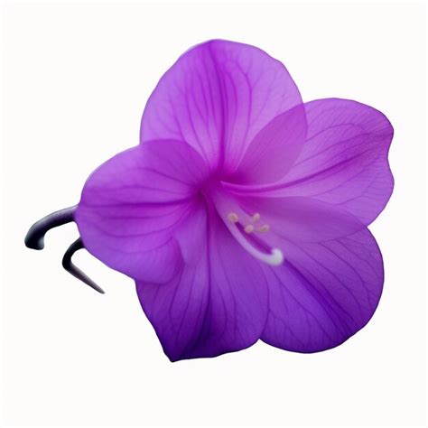 Premium AI Image | Purple viola Flower isolated on white