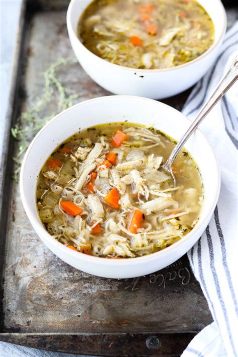 Chicken Bone Broth Soup (Whole30 Friendly!) - Fresh Water Peaches