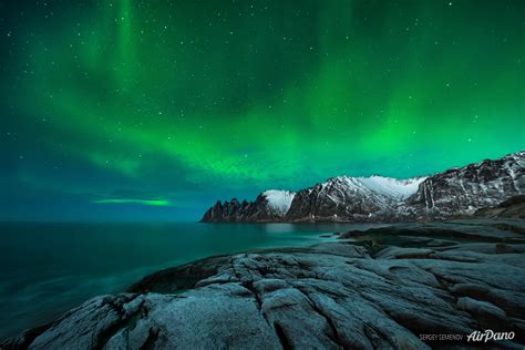 Northern lights above Senja Island