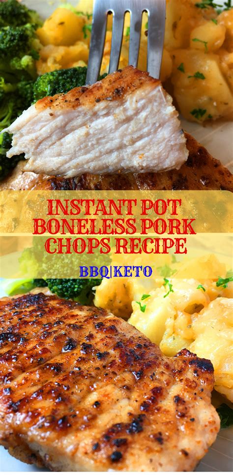 INSTANT POT BONELESS PORK CHOPS RECIPE - New Healthy Recipes