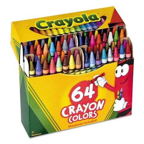 Crayola Classic Color Pack Crayons 64 Colors Box, Pack Of 2 - Walmart.com