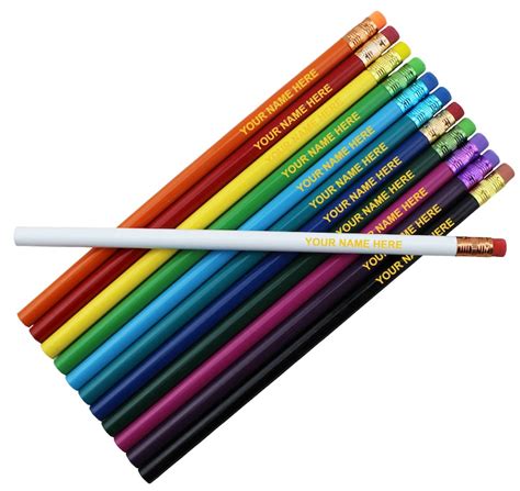 Ezpencils Personalized Round Pencils 12 Pkg Kids, Gifts, Present ...