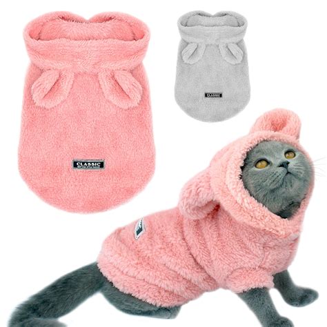 Warm Cat Clothes Winter Pet Puppy Kitten Coat Jacket For Small Medium ...