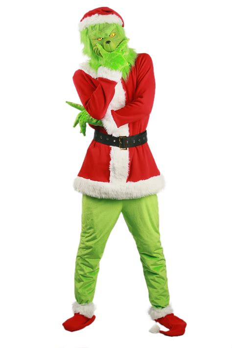 2017 Grinch Costume Movie How the Grinch Stole Christmas Cosplay Outfit ...