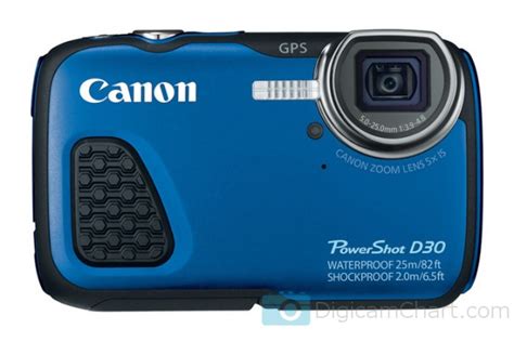 Canon PowerShot D30 (2014) camera specifications - DigicamChart.com