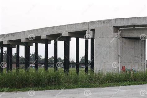 The Construction of a Flyover Unfinished Stock Photo - Image of toll ...