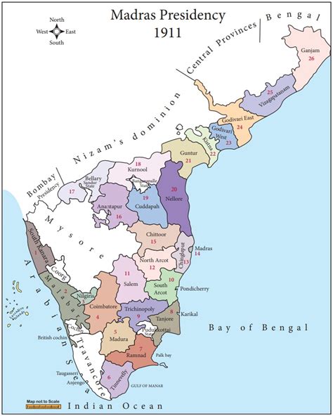 Madras On India Political Map